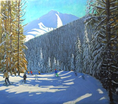Skiing, Beauregard La Clusaz, 2012 by Andrew Macara